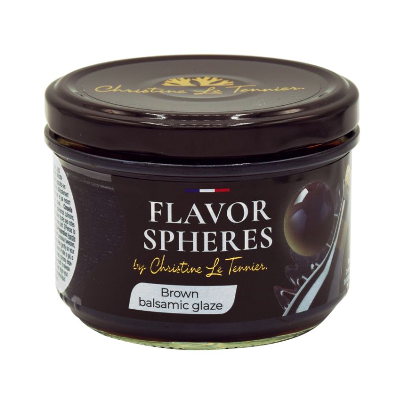 Brown Balsamic Glaze Spheres